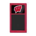 Wisconsin Badgers Cork Note Board - Red Frame / Black | The Fan-Brand | NCWISB-640-01B