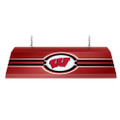 Wisconsin Badgers Edge Glow Pool Table Light - Red / Black End Cap