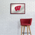 Wisconsin Badgers Framed Mirrored Wall Sign