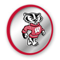 Wisconsin Badgers Mascot - Modern Disc Mirrored Wall Sign