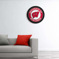 Wisconsin Badgers Modern Disc Wall Sign