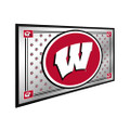 Wisconsin Badgers Team Spirit - Framed Mirrored Wall Sign - Mirrored