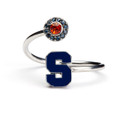 Syracuse Orange Stainless Steel "Blue" Adjustable Ring | Stone Armory | SYR602