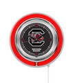 South Carolina Gamecocks Double Neon Wall Clock | Holland Bar Stool Co. | Clk15SouCar