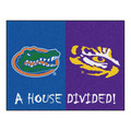 Florida Gators / LSU Tigers House Divided Mat | Fanmats | 10304