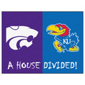 Kansas Jawyhawks / Kansas State Wildcats House Divided Mat | Fanmats | 6130