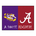 LSU Tigers / Alabama Crimson Tide House Divided Mat | Fanmats | 17150
