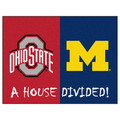 Ohio State Buckeyes / Michigan Wolverines House Divided Mat | Fanmats | 8460