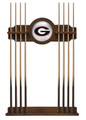 Georgia Bulldogs Solid Wood Cue Rack | Holland Bar Stool Co. | CueChrdGA-G