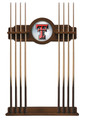 Texas Tech Red Raiders Solid Wood Cue Rack | Holland Bar Stool Co. | CueChrdTXTech