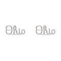 Ohio State Buckeyes Ohio Script Stud Earrings  | Stone Armory | OH-OSU304