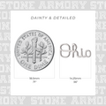 Ohio State Buckeyes Ohio Script Stud Earrings  | Stone Armory | OH-OSU304