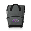 TCU Horned Frogs On The Go Roll-Top Cooler Backpack | Picnic Time | 616-00-105-846-0