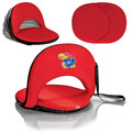 Kansas Jayhawks Portable Reclining Seat - Red | Picnic Time | 626-00-100-244-0