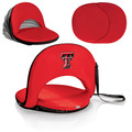 Texas Tech Red Raiders Portable Reclining Seat - Red | Picnic Time | 626-00-100-574-0