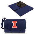 Illinois Fighting Illini Outdoor Picnic Blanket and Tote - Blue | Picnic Time | 820-00-138-214-0
