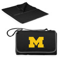 Michigan Wolverines Outdoor Picnic Blanket and Tote - Black | Picnic Time | 820-00-175-344-0