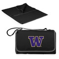 Washington Huskies Outdoor Picnic Blanket and Tote - Black | Picnic Time | 820-00-175-624-0