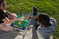 West Virginia Mountaineers Mini Portable Folding Table | Picnic Time | 843-00-141-834-0