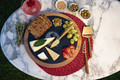 Florida State Seminoles Slate Serving Board with Cheese Tools | Picnic Time | 959-00-512-173-0