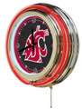  Cougars Double Neon Wall Clock | Holland Bar Stool Co. | Clk15WashSt