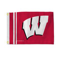 Wisconsin Badgers Stripes Utility Flag - Double Sided | Rico Industries | BFG450101