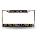 Purdue Boilermakers Black Laser Cut Chrome Frame | Rico Industries | FCL200201