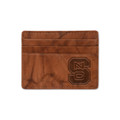 NC State Wolfpack Embossed Leather Credit Cart Wallet | Rico Industries | SCC130201