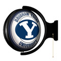 BYU Cougars: Original Round Rotating Lighted Wall Sign | The Fan-Brand | NCBYUC-115-01