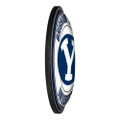 BYU Cougars: Round Slimline Lighted Wall Sign | The Fan-Brand | NCBYUC-130-01