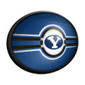 BYU Cougars: Oval Slimline Lighted Wall Sign | The Fan-Brand | NCBYUC-140-01