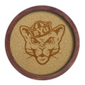 BYU Cougars: Mascot - "Faux" Barrel Framed Cork Board | The Fan-Brand | NCBYUC-632-02B