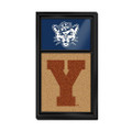 BYU Cougars: Cougar, Dual Logo - Cork Note Board | The Fan-Brand | NCBYUC-640-02
