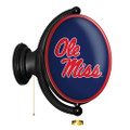 Mississippi Rebels: Original Oval Rotating Lighted Wall Sign - Blue | The Fan-Brand | NCMISS-125-01A
