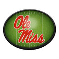 Mississippi Rebels: On the 50 - Oval Slimline Lighted Wall Sign | The Fan-Brand | NCMISS-140-22