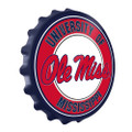 Mississippi Rebels: Bottle Cap Wall Sign | The Fan-Brand | NCMISS-210-01