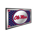 Mississippi Rebels: Team Spirit - Framed Mirrored Wall Sign - Blue Background | The Fan-Brand | NCMISS-265-02B