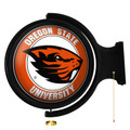 Oregon State Beavers: Original Round Rotating Lighted Wall Sign | The Fan-Brand | NCORST-115-01