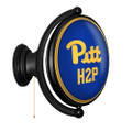 Pittsburgh Panthers: Original Oval Rotating Lighted Wall Sign - Royal | The Fan-Brand | NCPITT-125-01A