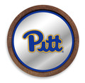 Pittsburgh Panthers: "Faux" Barrel Top Mirrored Wall Sign - Royal Edge | The Fan-Brand | NCPITT-245-01A