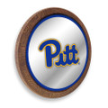 Pittsburgh Panthers: "Faux" Barrel Top Mirrored Wall Sign - Royal Edge | The Fan-Brand | NCPITT-245-01A