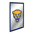 Pittsburgh Panthers: Mascot - Framed Mirrored Wall Sign - Royal Edge | The Fan-Brand | NCPITT-275-01A