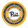 Pittsburgh Panthers: Ribbed Frame Wall Clock | The Fan-Brand | NCPITT-530-01