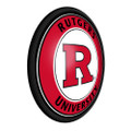 Rutgers Scarlet Knights: Round Slimline Lighted Wall Sign | The Fan-Brand | NCRTGR-130-01
