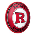 Rutgers Scarlet Knights: Modern Disc Wall Sign - Scarlet Frame | The Fan-Brand | NCRTGR-230-01B