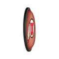 Utah Utes: Pigskin - Oval Slimline Lighted Wall Sign | The Fan-Brand | NCUTAH-140-21