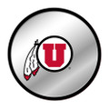 Utah Utes: Modern Disc Mirrored Wall Sign | The Fan-Brand | NCUTAH-235-01