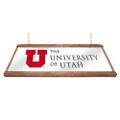 Utah Utes: Premium Wood Pool Table Light - White | The Fan-Brand | NCUTAH-330-01A