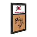 Utah Utes: Swoop - Cork Noteboard | The Fan-Brand | NCUTAH-640-02