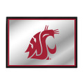 Washington State Cougars: Logo - Framed Mirrored Wall Sign | The Fan-Brand | NCWAST-265-01